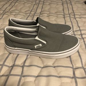 7.5 womens vans slip on. Grey.